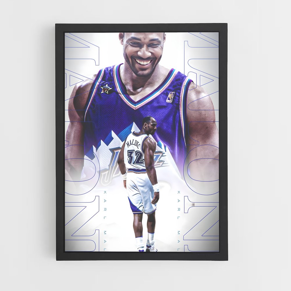 Poster Karl malone – affiche Basketball (vue 2)